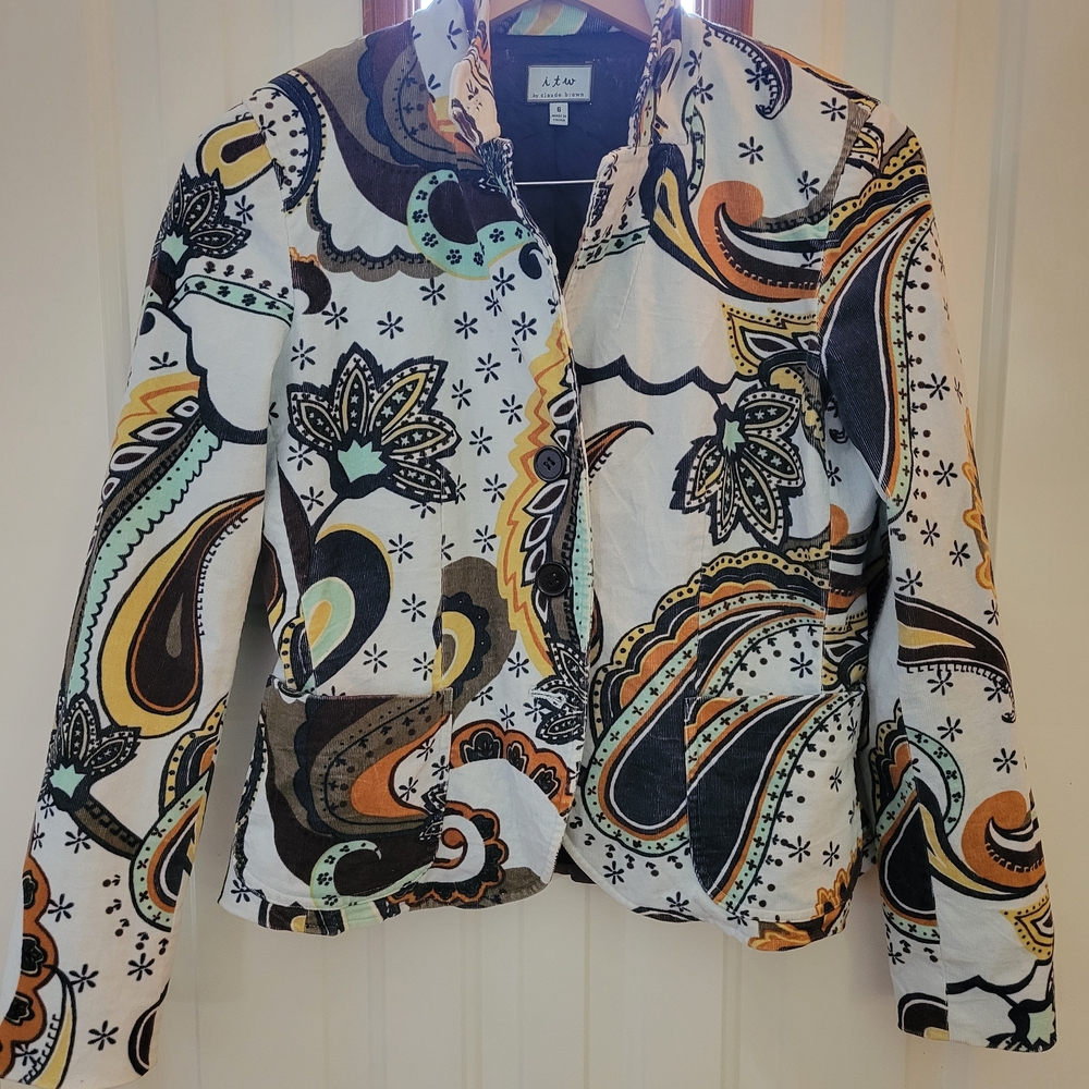 Women's Paisley Blazer - Multicolor